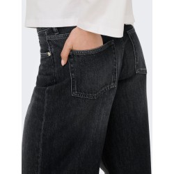 ONLTOLEDO Loose Straight Jeans in Schwarz