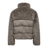 ONLWANJA Kunstfell-Pufferjacke mit Materialmix