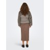 ONLWANJA Kunstfell-Pufferjacke mit Materialmix
