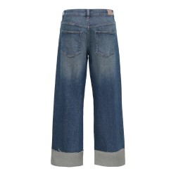 ONLOLINE Damen Wide-Fit-Jeans aus dunklem Denim