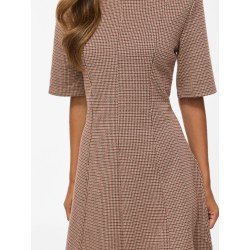 VICHEKKA Abito peplum girocollo