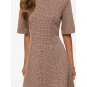 VICHEKKA Abito peplum girocollo
