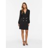 VICLARA L/S V-NECK SHORT DRESS/PTY/KA