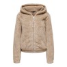 Kurze ONLNEWANNA Sherpa-Jacke mit Kapuze