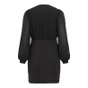VICLARA Kleid mit V-Ausschnitt und langen Ärmeln