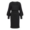 VIRAFFI Midikleid aus gerippter Wirkware