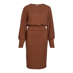 VIRAFFI Midikleid aus gerippter Wirkware