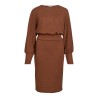 VIRAFFI L/S MIDI DETAIL DRESS/1/KA