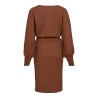 VIRAFFI L/S MIDI DETAIL DRESS/1/KA