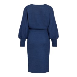 VIRAFFI Midikleid aus gerippter Wirkware