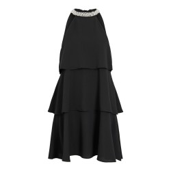 VISAKIRA HALTERNECK SHORT DRESS/PTY/KA