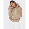 Kurze ONLNEWANNA Sherpa-Jacke mit Kapuze