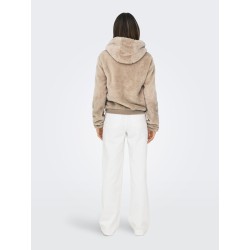 Giacca sherpa corta ONLNEWANNA con cappuccio