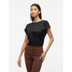 VIELLETTE S/S SATIN TOP - NOOS