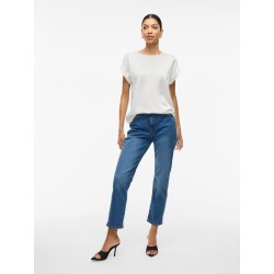 VIELLETTE Blusa satinata a maniche corte