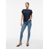 VIELLETTE S/S SATIN TOP - NOOS