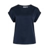 VIELLETTE Blusa satinata a maniche corte