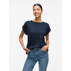 VIELLETTE S/S SATIN TOP - NOOS