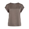 VIELLETTE Blusa satinata a maniche corte