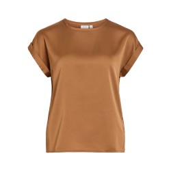 VIELLETTE S/S SATIN TOP - NOOS