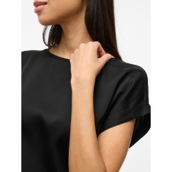 VIELLETTE S/S SATIN TOP - NOOS