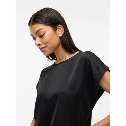 VIELLETTE S/S SATIN TOP - NOOS