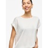 VIELLETTE S/S SATIN TOP - NOOS