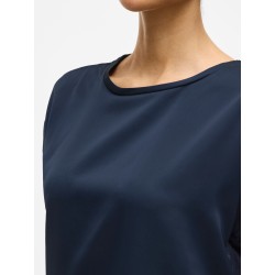 VIELLETTE Blusa satinata a maniche corte