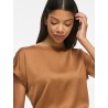 VIELLETTE S/S SATIN TOP - NOOS