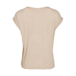 VIELLETTE Satinbluse mit kurzen Ärmeln