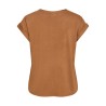 VIELLETTE S/S SATIN TOP - NOOS