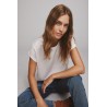 VIELLETTE S/S SATIN TOP - NOOS
