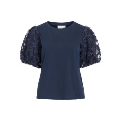 VIONESCA Jersey-Top mit Mesh-Detail