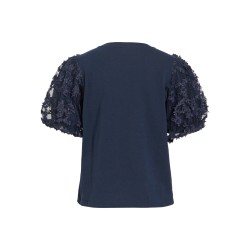 VIONESCA Jersey-Top mit Mesh-Detail
