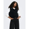 ONLSANDRA Gilet teddy con collo alto