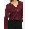VILANERA Spitzenbluse mit Hemdkragen