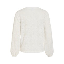 VILANERA Spitzenbluse mit Hemdkragen