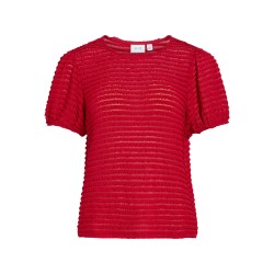 VILOGAN O-NECK VOL S/S TOP