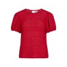 VILOGAN O-NECK VOL S/S TOP