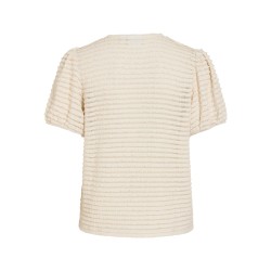 VILOGAN O-NECK VOL S/S TOP