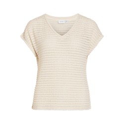 VILOGAN V-Neck T-Shirt aus Spitze für Damen