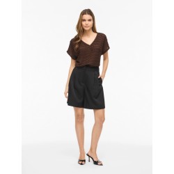 VILOGAN V-Neck T-Shirt aus Spitze für Damen