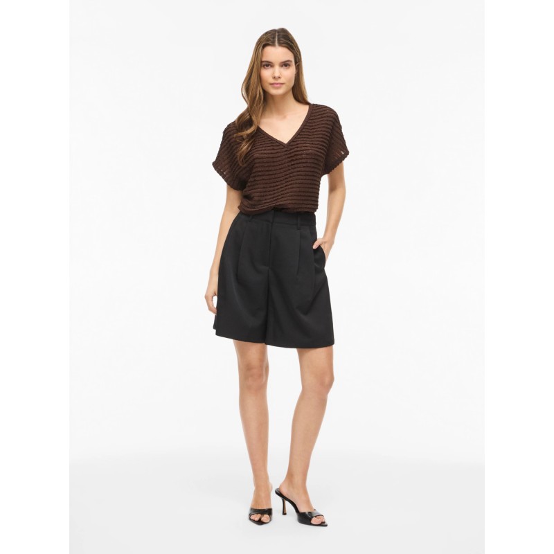 VILOGAN V-Neck T-Shirt aus Spitze für Damen