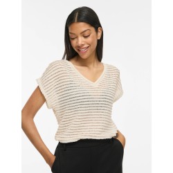 VILOGAN V-Neck T-Shirt aus Spitze für Damen
