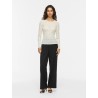 VIFAY Bluse mit Rundhalsausschnitt und Spitze
