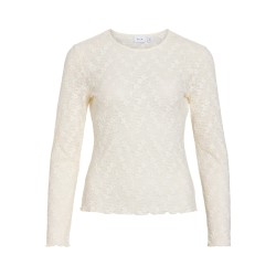 VIFAY Bluse mit Rundhalsausschnitt und Spitze