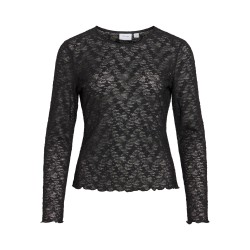 VIFAY Bluse mit Rundhalsausschnitt und Spitze