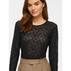 VIFAY Bluse mit Rundhalsausschnitt und Spitze