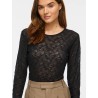 VIFAY Bluse mit Rundhalsausschnitt und Spitze