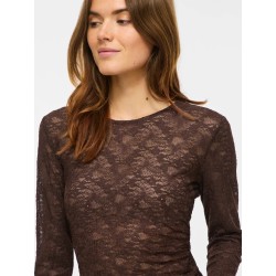 VIFAY Bluse mit Rundhalsausschnitt und Spitze